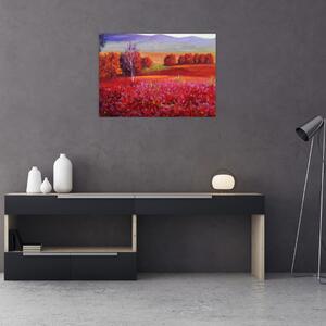 Tablou - Peisaj roșu (70x50 cm)