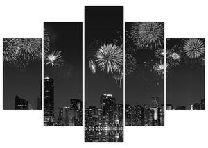 Tablou - Artificii in Miami (150x105 cm)