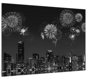 Tablou - Artificii in Miami (70x50 cm)