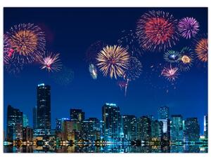Tablou - Artificii in Miami (70x50 cm)