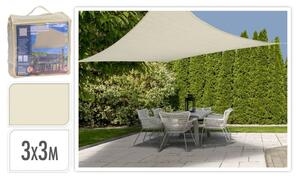 ProGarden Parasolar din pânză, alb murdar, 3x3 m, pătrat C46400330