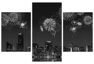 Tablou - Artificii in Miami (90x60 cm)