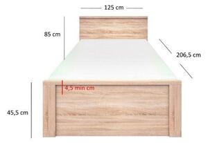 Pat de o persoană 120 cm Triciclo (stejar sonoma) . 1116980