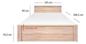 Pat matrimonial 140 cm Triciclo (stejar sonoma) . 1116979