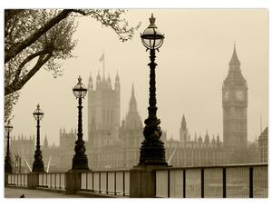 Tablou - Londra în ceață, Anglia (70x50 cm)