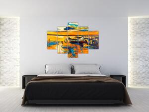 Tablou - Barca la apus de soare (150x105 cm)