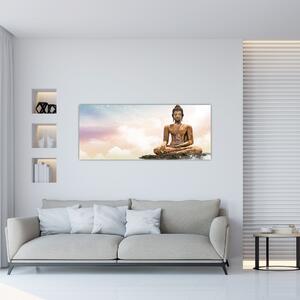 Tablou - Buddha care supraveghează pământul (120x50 cm)