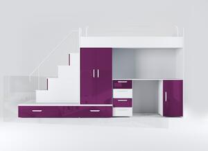 Z0ND0 Pat pentru copii Ruby V (Alb + Violet) (cu somieră). 611115