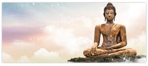Tablou - Buddha care supraveghează pământul (120x50 cm)