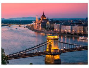 Tablou - Panorama orașului Budapesta, Ungaria (70x50 cm)
