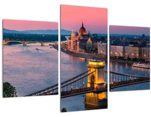 Tablou - Panorama orașului Budapesta, Ungaria (90x60 cm)