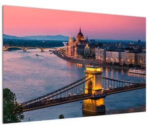 Tablou - Panorama orașului Budapesta, Ungaria (90x60 cm)