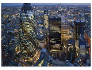 Tablou - Panorama de seară a Londrei (70x50 cm)