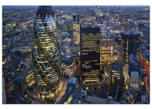 Tablou - Panorama de seară a Londrei (90x60 cm)