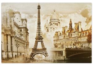 Tablou - Monumente din Paris (90x60 cm)