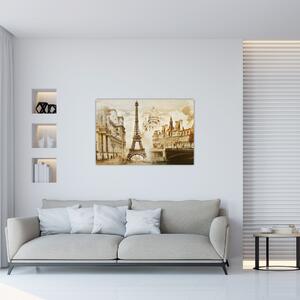 Tablou - Monumente din Paris (90x60 cm)