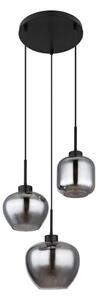Globo 15549-3SH - Lampă suspendată pe cablu, finisaj mat, 3xE27/40W/230V, neagră