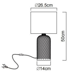 Globo 21735BG - Lampă de masă SOFIE 1xE27/60W/230V verde