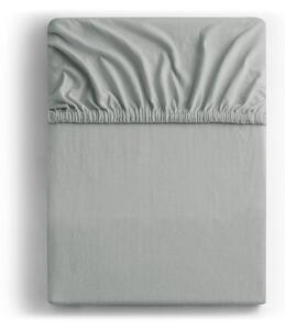 Cearceaf gri deschis din jerseu cu elastic 140x200 cm Amber – DecoKing