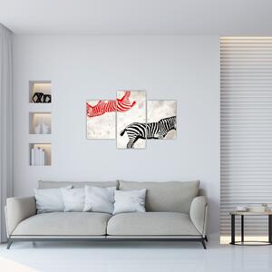 Tablou - Zebre (90x60 cm)