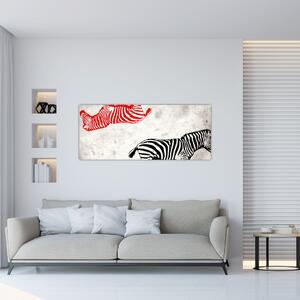 Tablou - Zebre (120x50 cm)