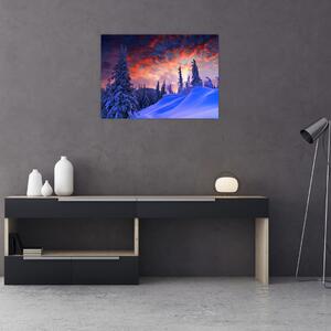 Tablou - Amurg dev iarnă (70x50 cm)