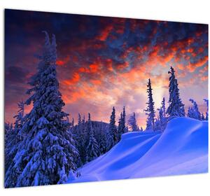 Tablou - Amurg dev iarnă (70x50 cm)