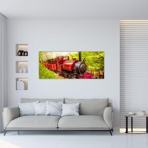 Tablou - Tren cu aburi (120x50 cm)