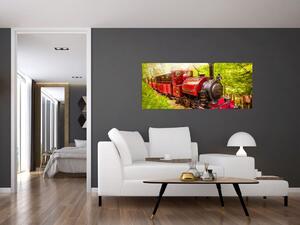 Tablou - Tren cu aburi (120x50 cm)