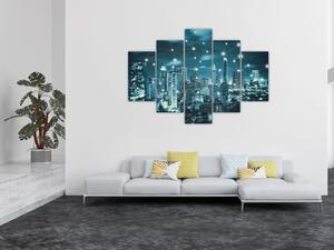 Tablou - Metropolă stălucitoare (150x105 cm)