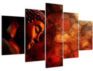 Tablou - Buddha în nuanțe roșii (150x105 cm)
