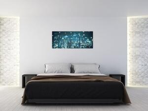Tablou - Metropolă stălucitoare (120x50 cm)