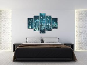 Tablou - Metropolă stălucitoare (150x105 cm)