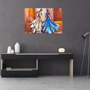 Tablou - Dansatoare, pictură în ulei (90x60 cm)