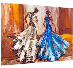 Tablou - Dansatoare, pictură în ulei (70x50 cm)