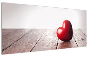 Tablou - Inima din lemn (120x50 cm)