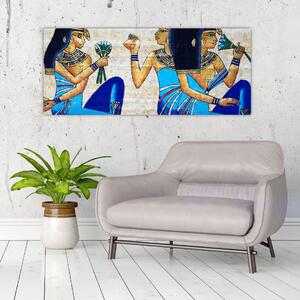 Tablou - Picturi egiptene (120x50 cm)