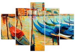 Tablou - Port în Veneția (150x105 cm)