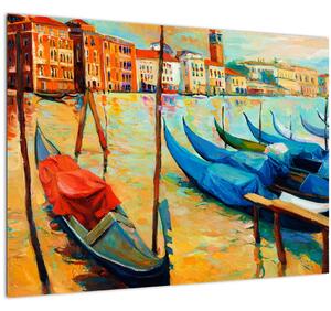 Tablou - Port în Veneția (70x50 cm)