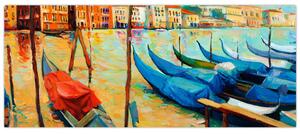 Tablou - Port în Veneția (120x50 cm)
