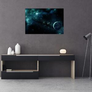 Tablou - Viața în spațiu (90x60 cm)