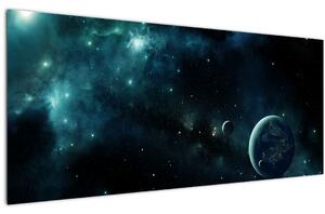 Tablou - Viața în spațiu (120x50 cm)