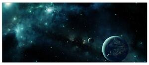 Tablou - Viața în spațiu (120x50 cm)
