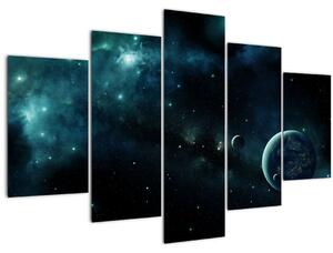 Tablou - Viața în spațiu (150x105 cm)
