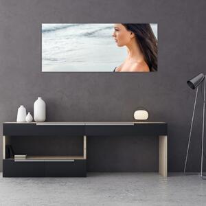 Tablou - Femeia la plajă (120x50 cm)