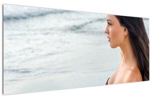 Tablou - Femeia la plajă (120x50 cm)