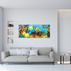 Tablou - Recif de corali colorat (120x50 cm)