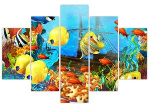 Tablou - Recif de corali colorat (150x105 cm)