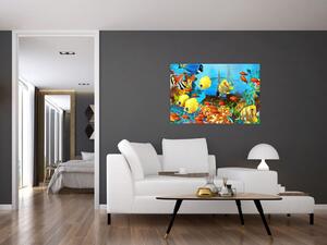 Tablou - Recif de corali colorat (90x60 cm)