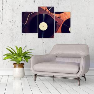 Tablou - Discuri de gramafon (90x60 cm)